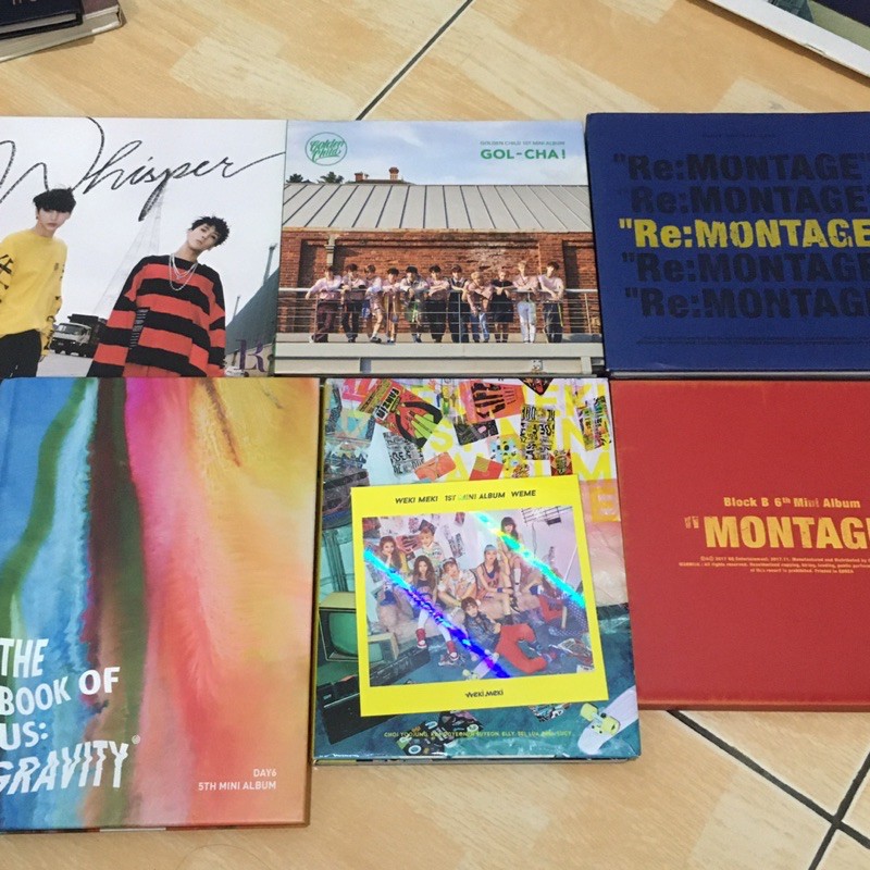 VIXX LR Golden child BLOCK B DAY6 WEKI MEKI Album only / FULLSET