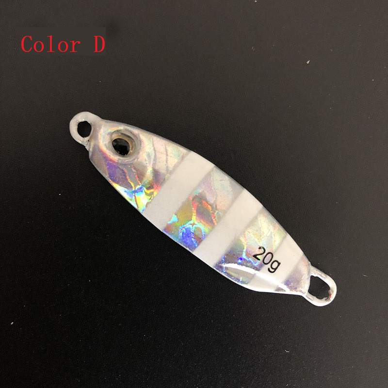 SYFishing 1Pcs Luminous Jig Umpan Pancing Japan Duo Laser Metal Lead Swimbait 10g/20g/30g/40g/50g/60g Fishing Lure Ikan Bass Jigging Sinking Bait Tackle