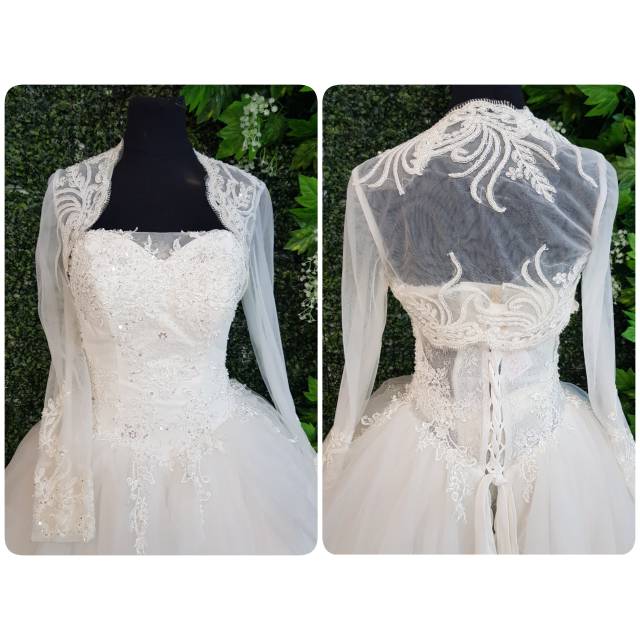 Bolero Panjang Pengantin Brukat elegant