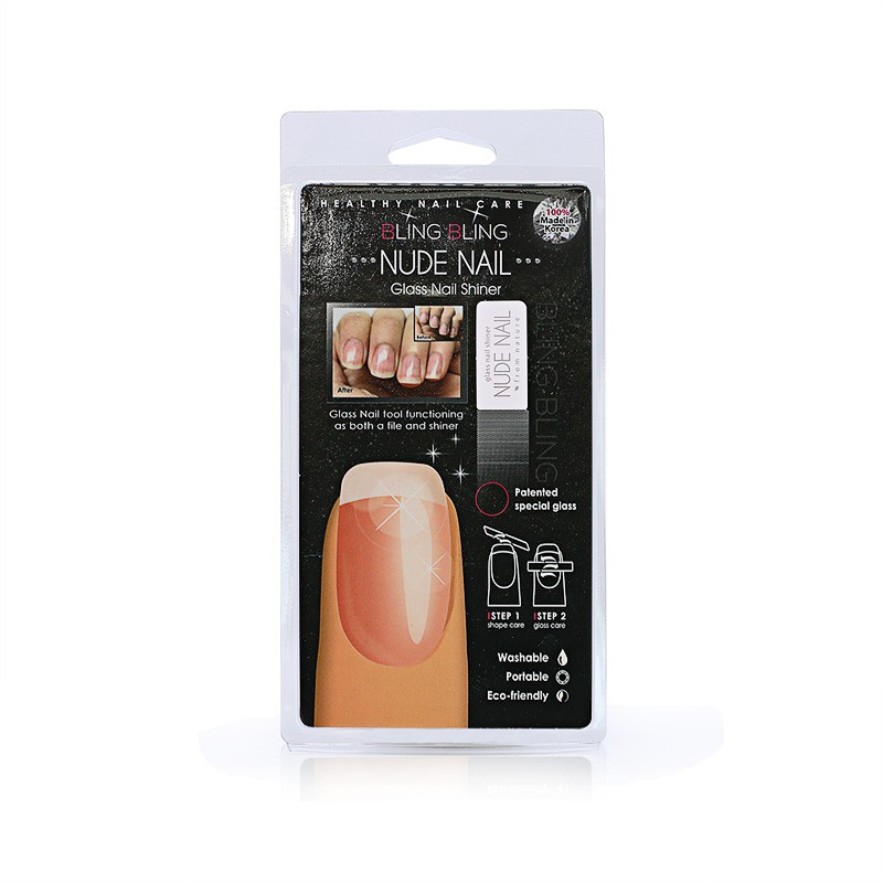 Nude nail glass nail shiner made in Korea