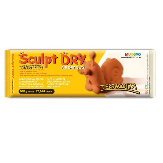 

MUNGYO | Sculpt Dry Modelling Clay 500GR Terracotta (Tanah Liat)