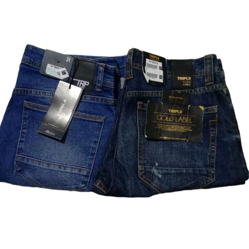 celana Jean Pendek Pria TRIPL3 size 31,32