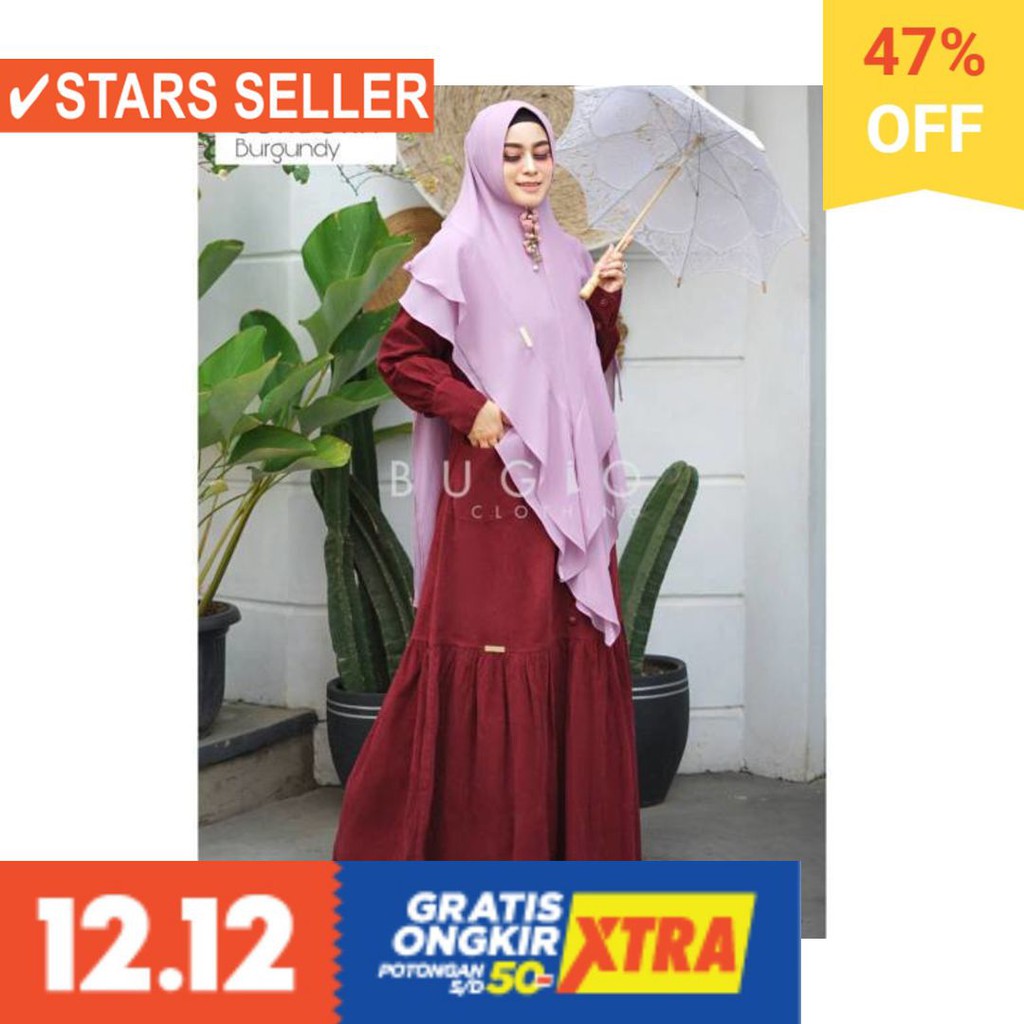 BAJU MUSLIM TERKINI TERBARU WANITA MURAH CEWE ASLI / Cordura by bugio clothing