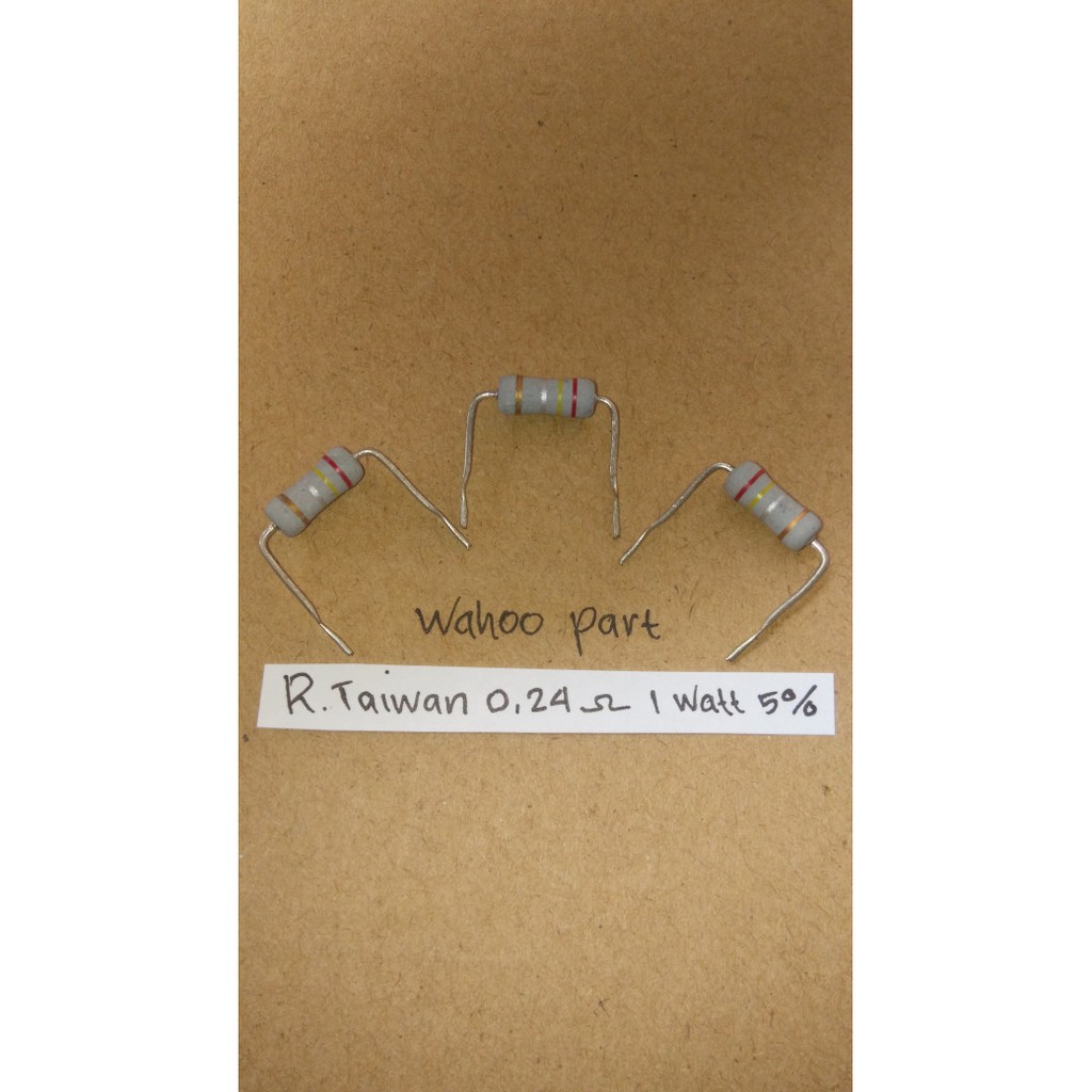 Resistor 0,24 ohm 1 watt 5% taiwan harga (10 pcs )