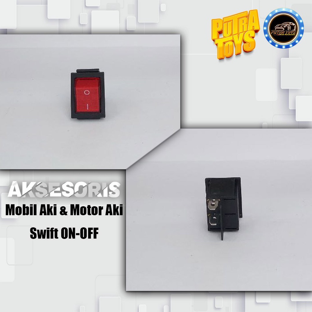 tombol/switch on off untuk mobilan/motor aki