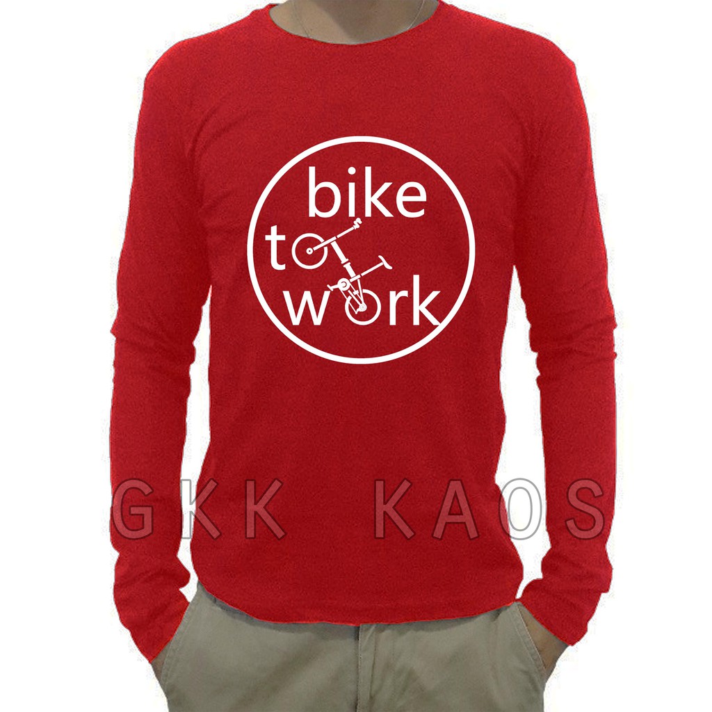KAOS SEPEDA BIKE TO WORK SEPEDA LIPAT