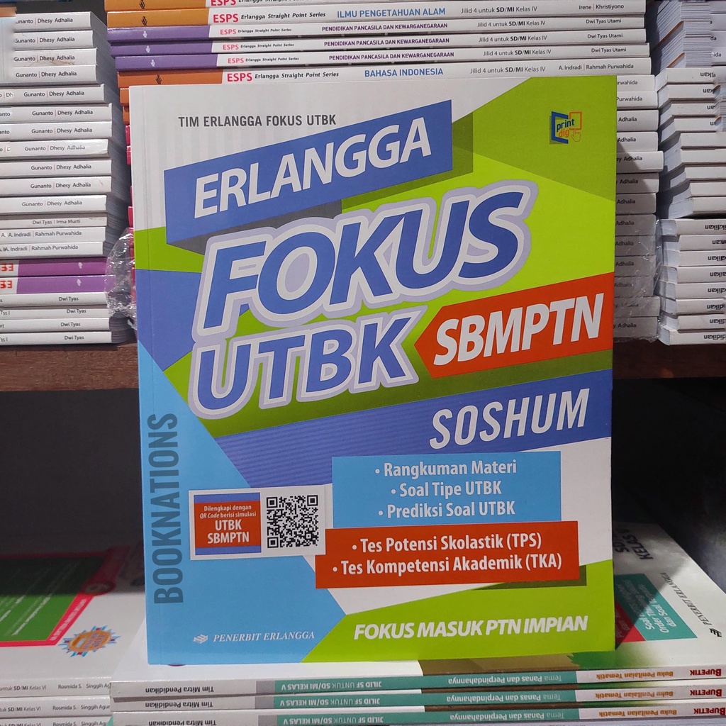 BUKU ERLANGGA FOKUS UTBK SBMPTN SOSHUM 2022
