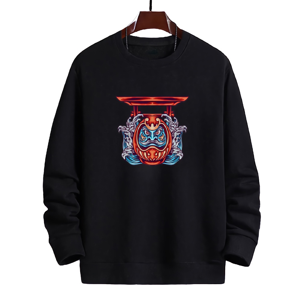 Sweater pria crewneck EGG TEMPLE jaket sweter cowok distro keren