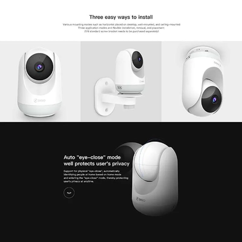 QIHOO D806 360 Smart IP Camera CCTV WIFI Night Vision Pan Tilt CCtv Indoor Outdoor cctv rumah