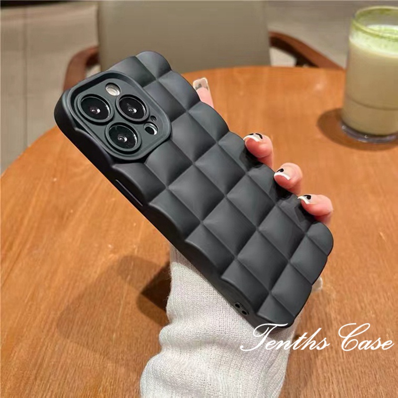 IPhone 13 12 11 Pro Max SE 2020 X Xr Xs Max 8 7 Plus Soft Case Pelindung Warna Hitam Gaya Retro Klasik Untuk