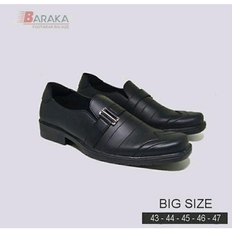 Pantofel Series / Sepatu Big Size Pria 43-44-45-46-47 Oxford Exclusive ukuran JUMBO Kulit Hitam murah, 47