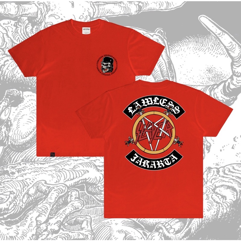 LAWLESS JAKARTA X SLAYER – PENTAGRAM LOGO BADGES SS