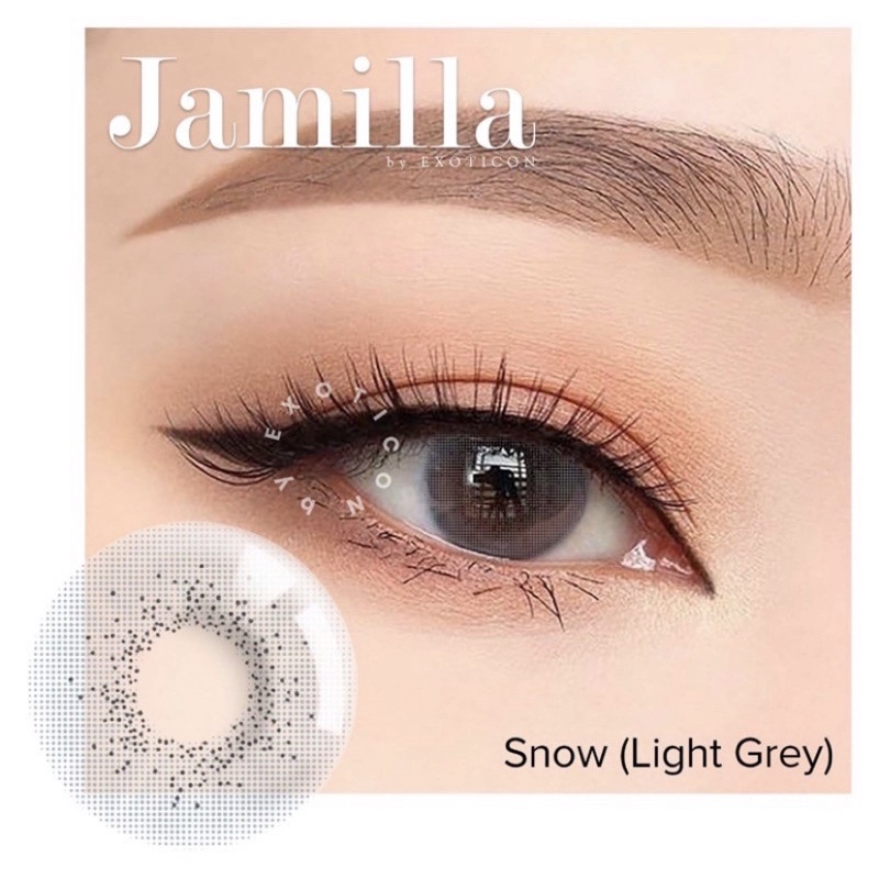 Softlens Jamilla by Exoticon MINUS (0,50 - 6,00) Light grey &amp; Brown dia 14,5