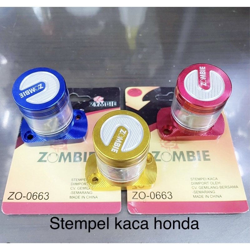 TUTUP MINYAK REM / STEMPEL KACA TRANSPARAN CNC MOTOR HONDA