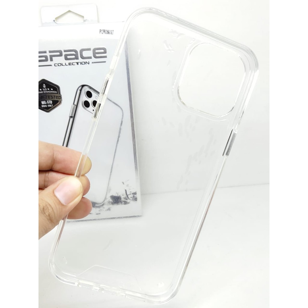 SPACE Case iPhone 12 Pro Max 6.7 inchi Drop Resistan Anti Shock Transparan High Quality