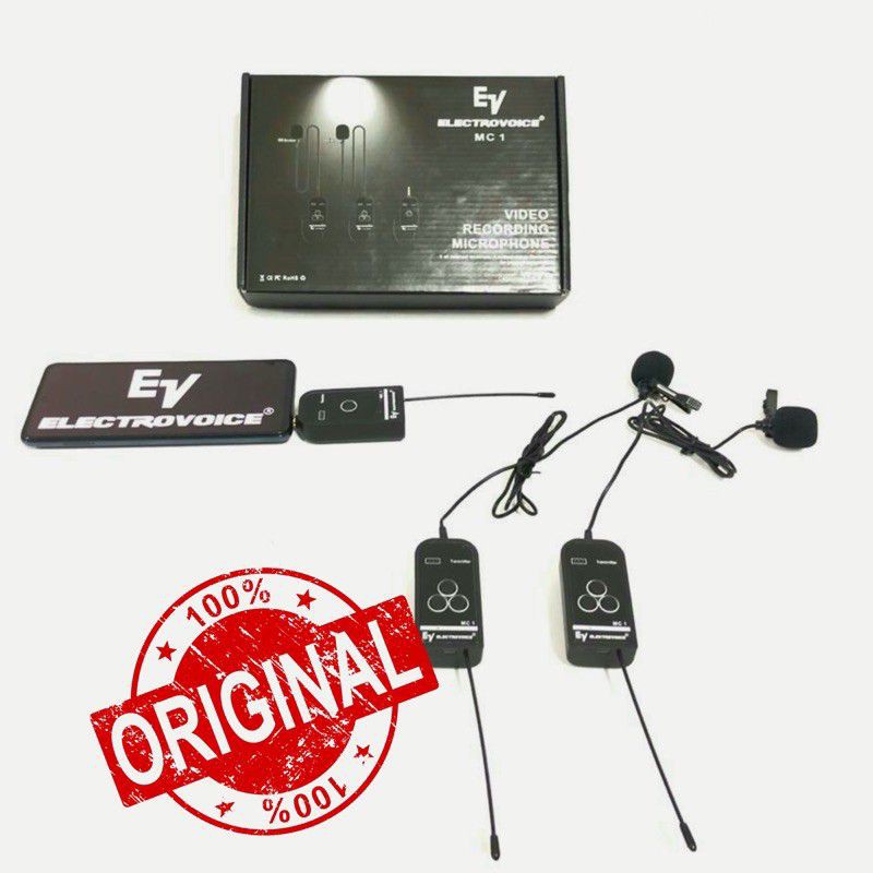 mic clip on wireless untuk YouTube,zoom meeting, camera SLR,Hp.original