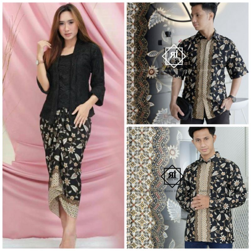 COUPLE KEBAYA MODERN COUPLE KEBAYA KUTUBARU BRUKAT COUPLE KEMEJA BATIK