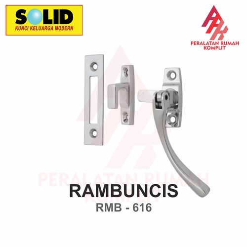 PERTUKANGAN MATERIAL BANGUNAN RAMBUCIS JENDELA / GRENDEL SLOT JENDELA STAINLESS - SOLID