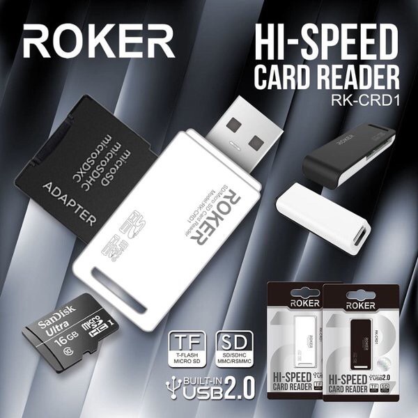 CARIDER ROKER RK-CRD1 ALL IN ONE - CARD READER HI-SPEED