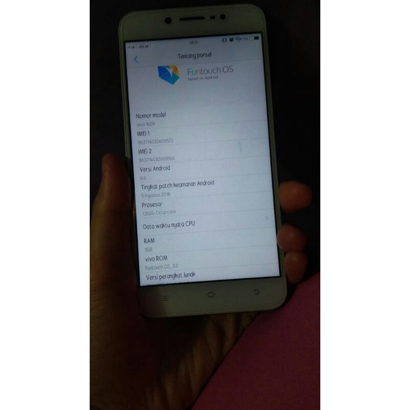 hp vivo v5 lite second