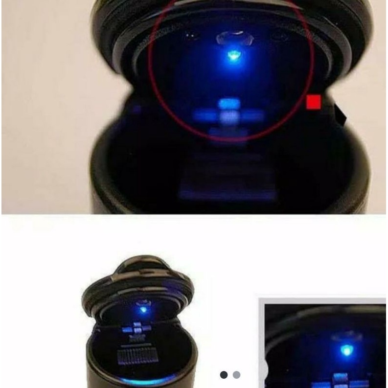 tempat asbak mobil led ori bahan tebal dan kuat