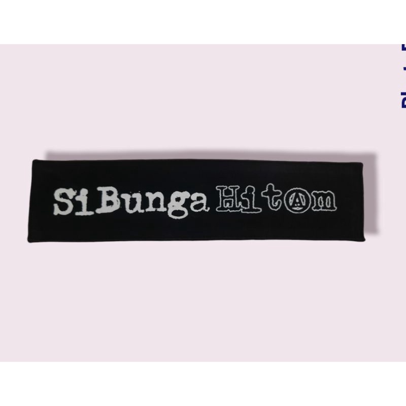 longpatch band punk si bunga hitam