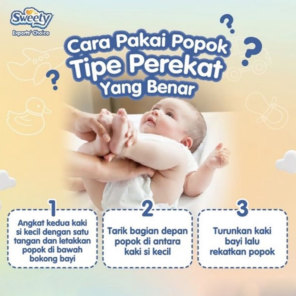 Sweety Bronze Comfort Tipe Perekat - Sweety NB-S 44 - Pampers Sweety - Popok Bayi Sweety - Sweety Dr