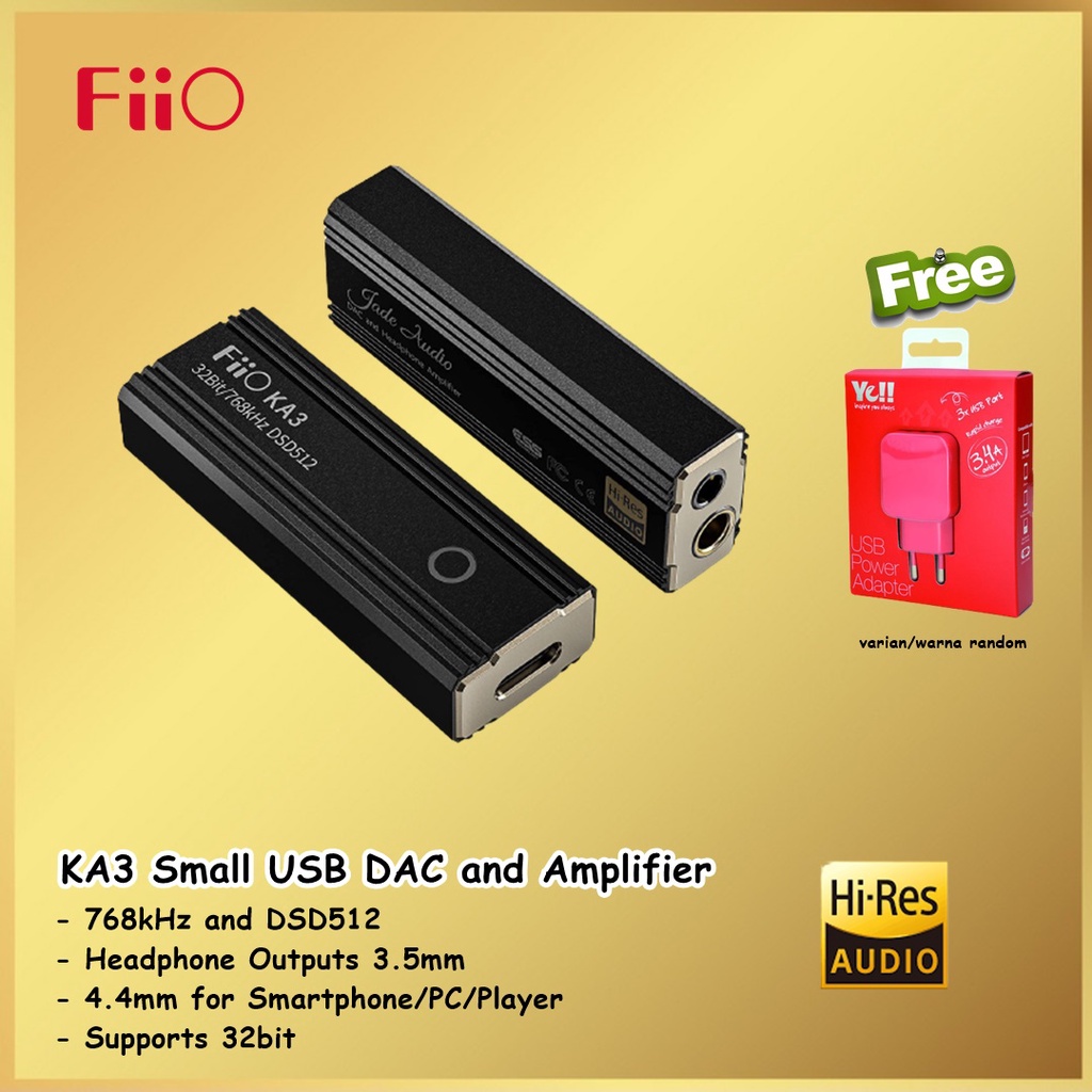 Fiio KA3 Portable Hi-Res USB DAC and Amplifier KA 3