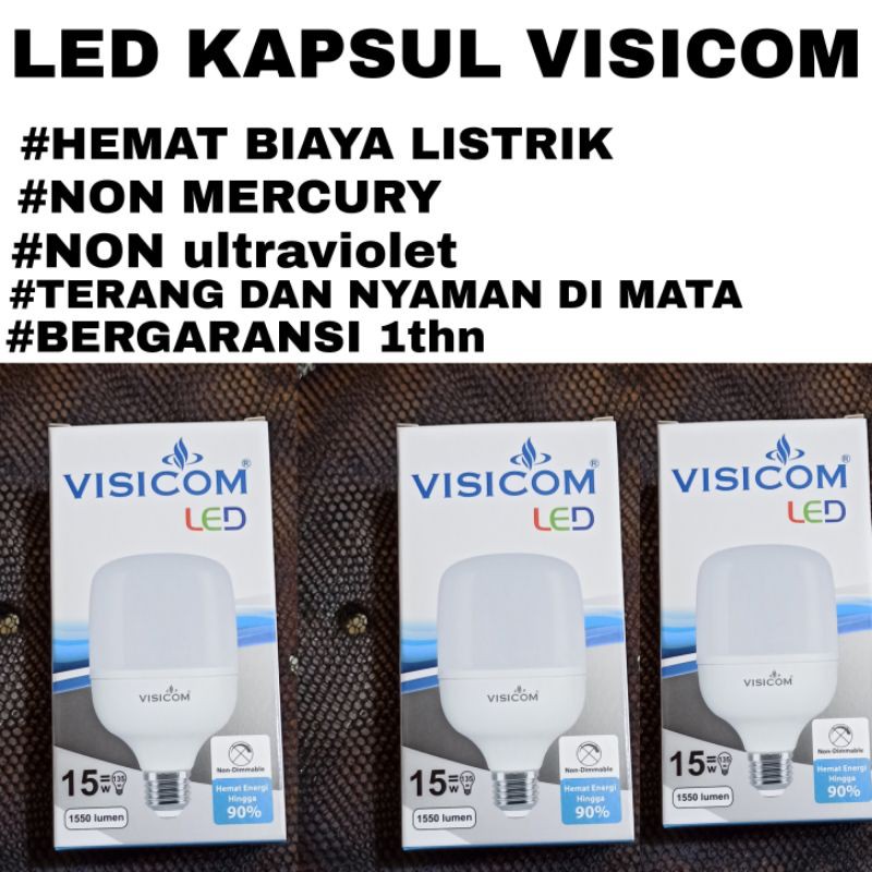 LED KAPSUL VISICOM 15WATT 1550 LUMMENT GARANSI 1TAHUN