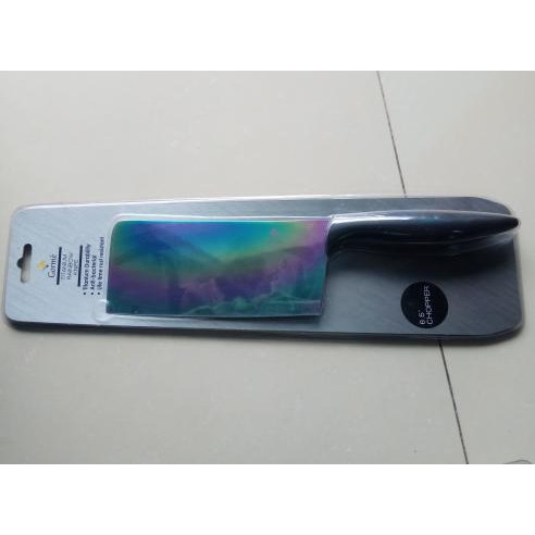 PISAU "GORME 5" PELANGI - TITANIUM RAINBOW KNIFE 6.5" CHOPPER
