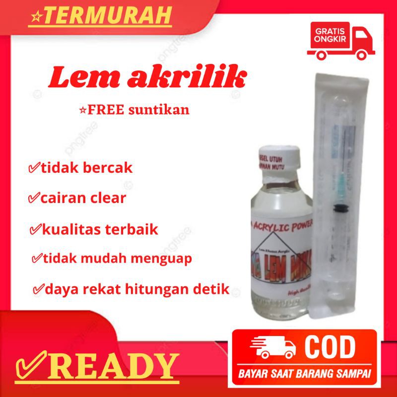 

lem akrilik bening 150ml