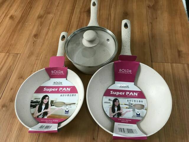 SUPER PAN BOLDe | Panci Granite Ceramic Cookware Set | Free Bubble | SUPERPAN