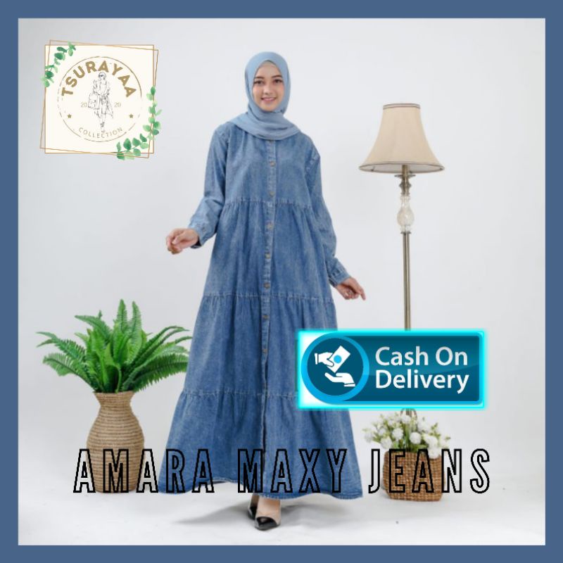 Amara Gamis Maxy Jeans Jumbo LD 120