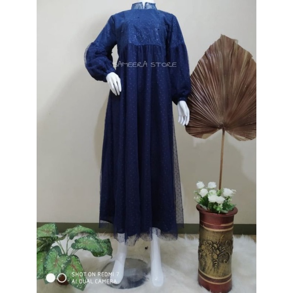 DRESS MUSLIM WANITA / GAMIS SYAR'I WANITA / DRESS PESTA DEWASA