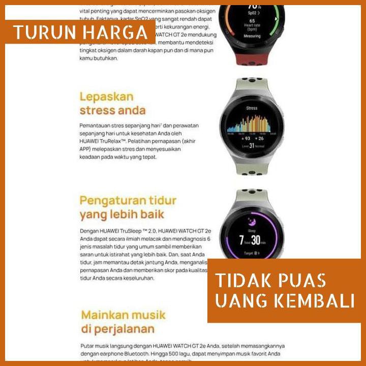 TERBARU HUAWEI WATCH GT 2E 46MM HUAWEI SMARTWATCH GT2E GARANSI RESMI - HIJAU BERKUALITAS