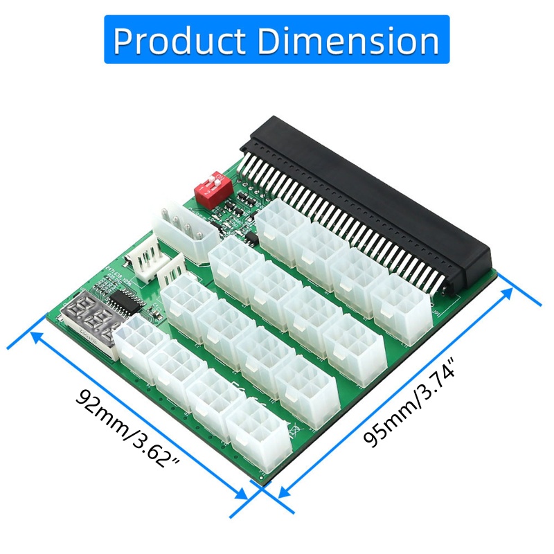 Btsg ATX 16x6pin 12V Power Supply Breakout Board 12V Converter Dengan Sinkronisasi Dan Manajemen Remote Untuk BTC Mini