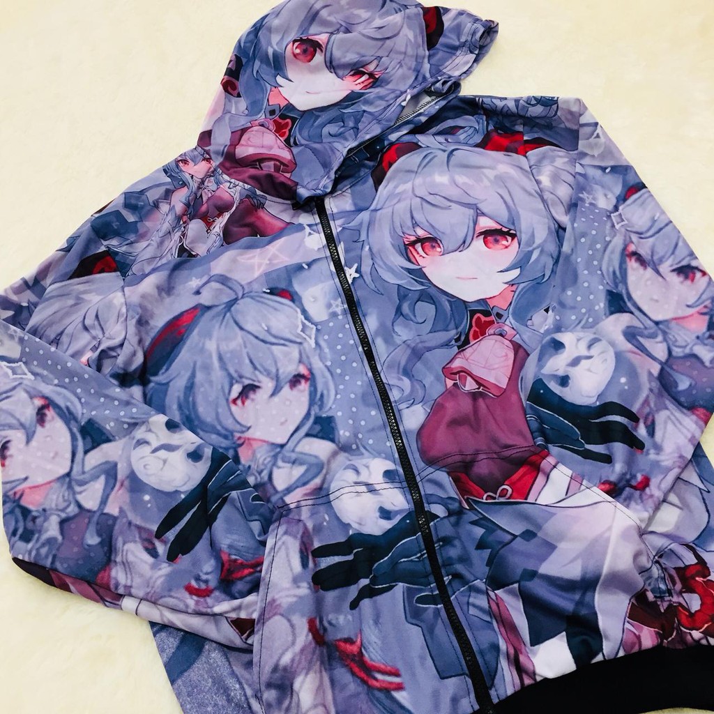 JAKET GANYA GENSHIN IMPACT FULLPRINT Anime Manga Premium Adidas Poly