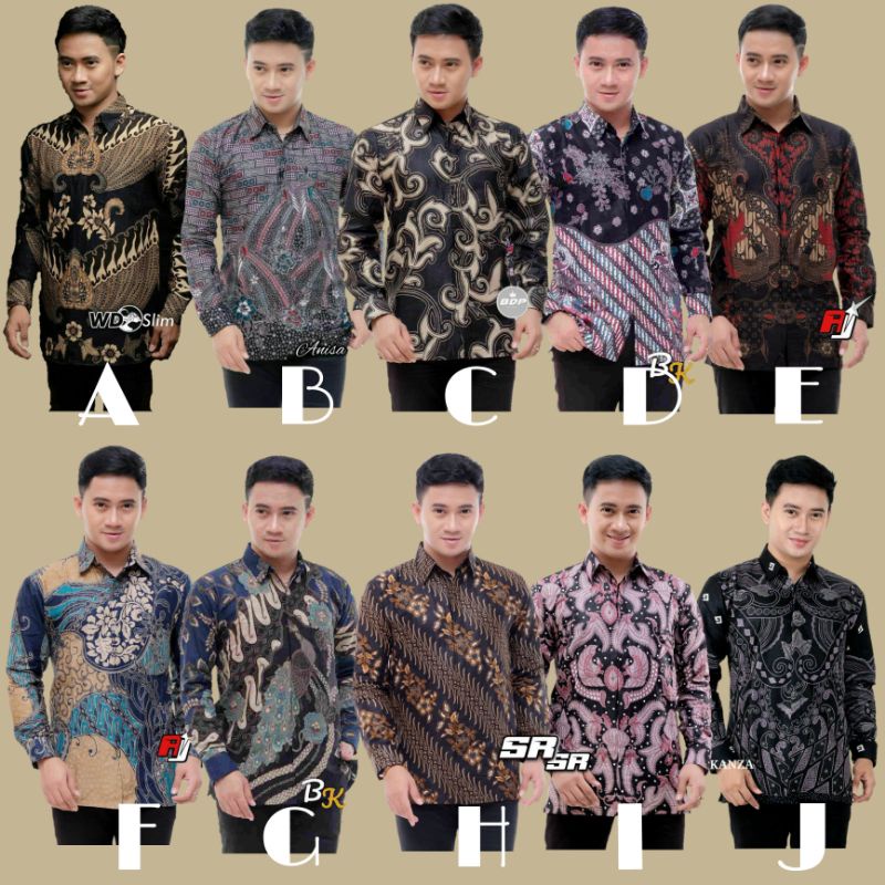 ATASAN BAJU BATIK KEMEJA | KEMEJA BATIK KANTOR MURAH | SERAGAM BATIK AL-ZAHRA