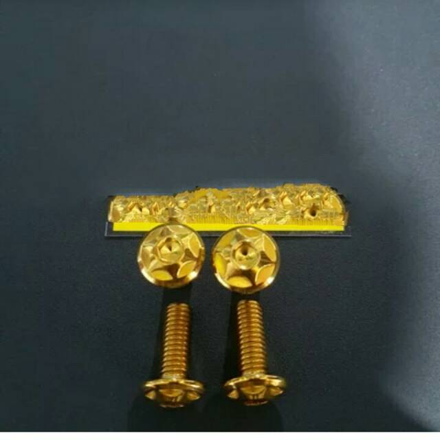 Baut Probolt warna gold emas