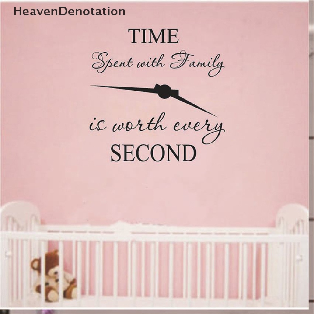 1 Pc Stiker Dinding Decal Desain Time Spent With Family Is Worth Every Second Untuk Rumah