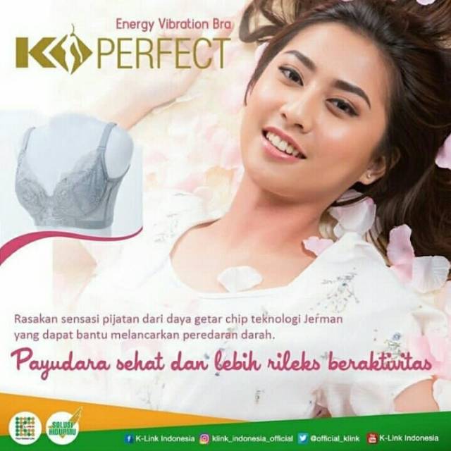 K-Perfect Energy Vibration Bra,Pengencang&pembesar Permanen.
