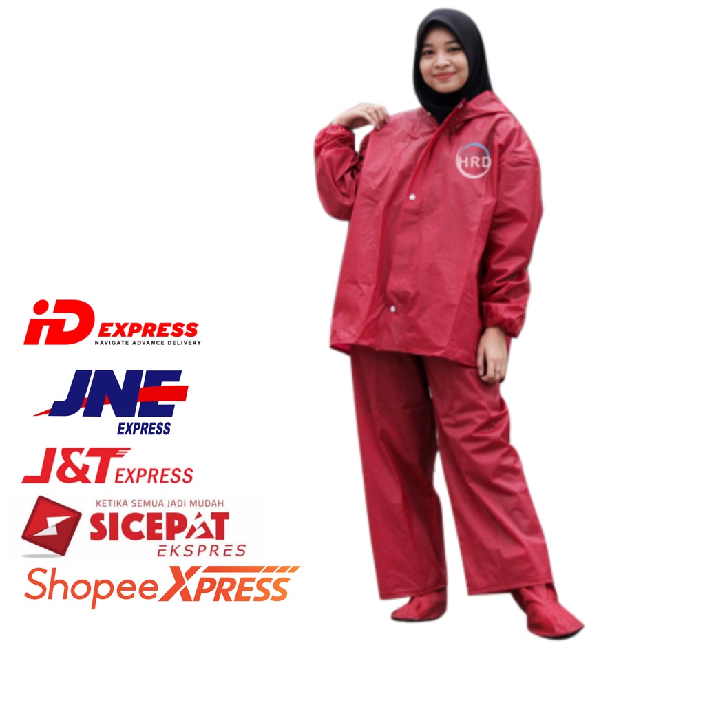 Jas hujan hrd setelan wanita | pria baju celana bahan tebal