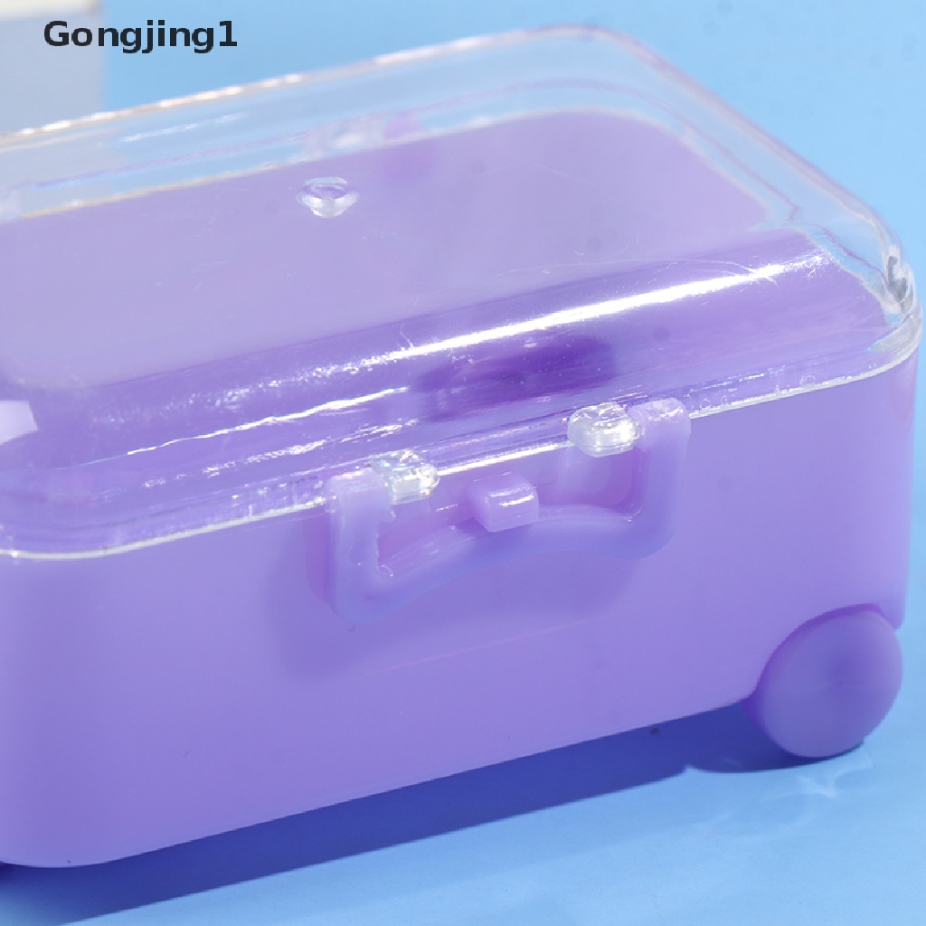 Gongjing1 Miniatur Koper Travel Bahan Plastik Untuk Aksesoris Rumah Boneka