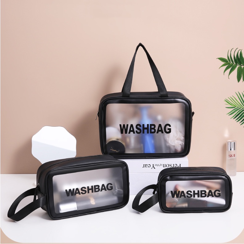 ♥DPS829♥T20 COD Tas Kosmetik Transparan Washbag Anti Air / Tas Travel Toiletry Bag Waterproof - Pouch Make Up Toiletries - Tas Sabun Peralatan