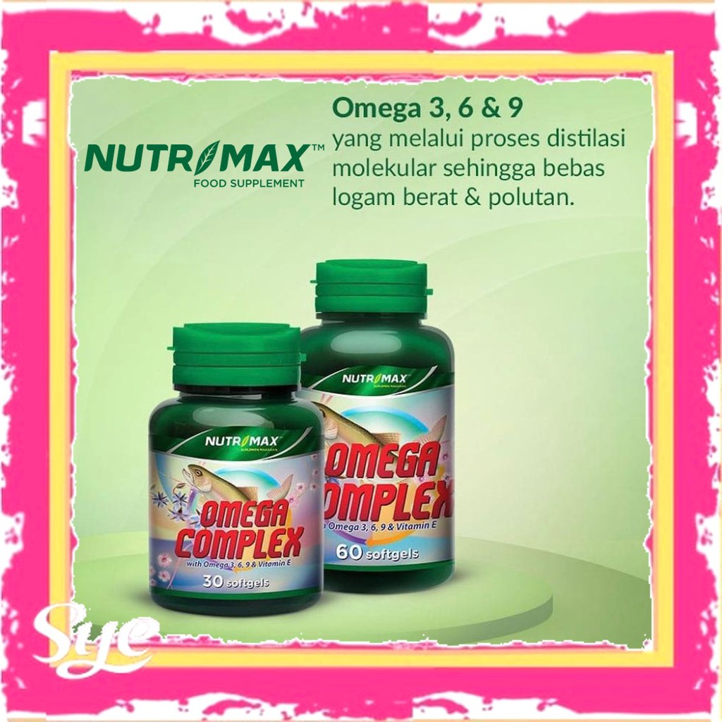 BPOM Nutrimax Omega Complex With Omega 3, 6, 9 & Vitamin E BPOM