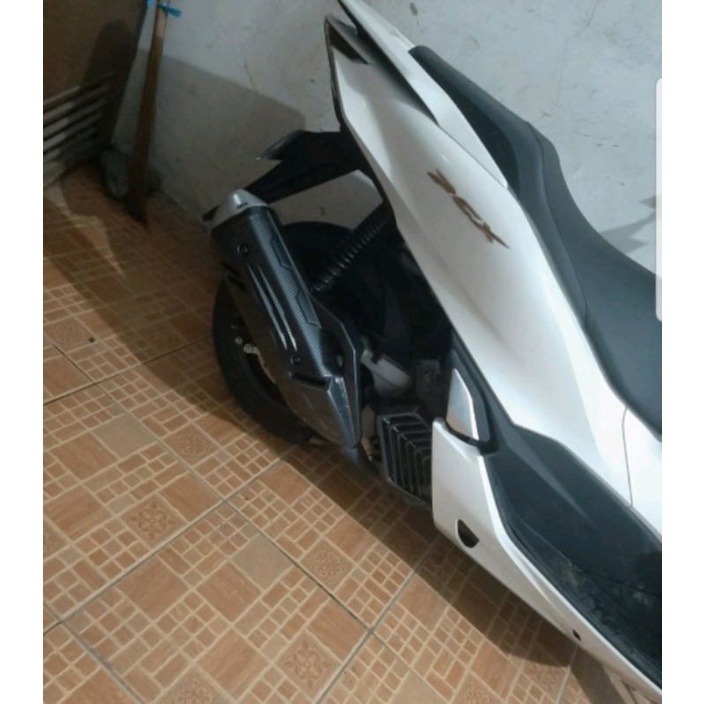 Cover/Tutup Knalpot HONDA PCX160 NEW 2021 CARBON NEMO BEST