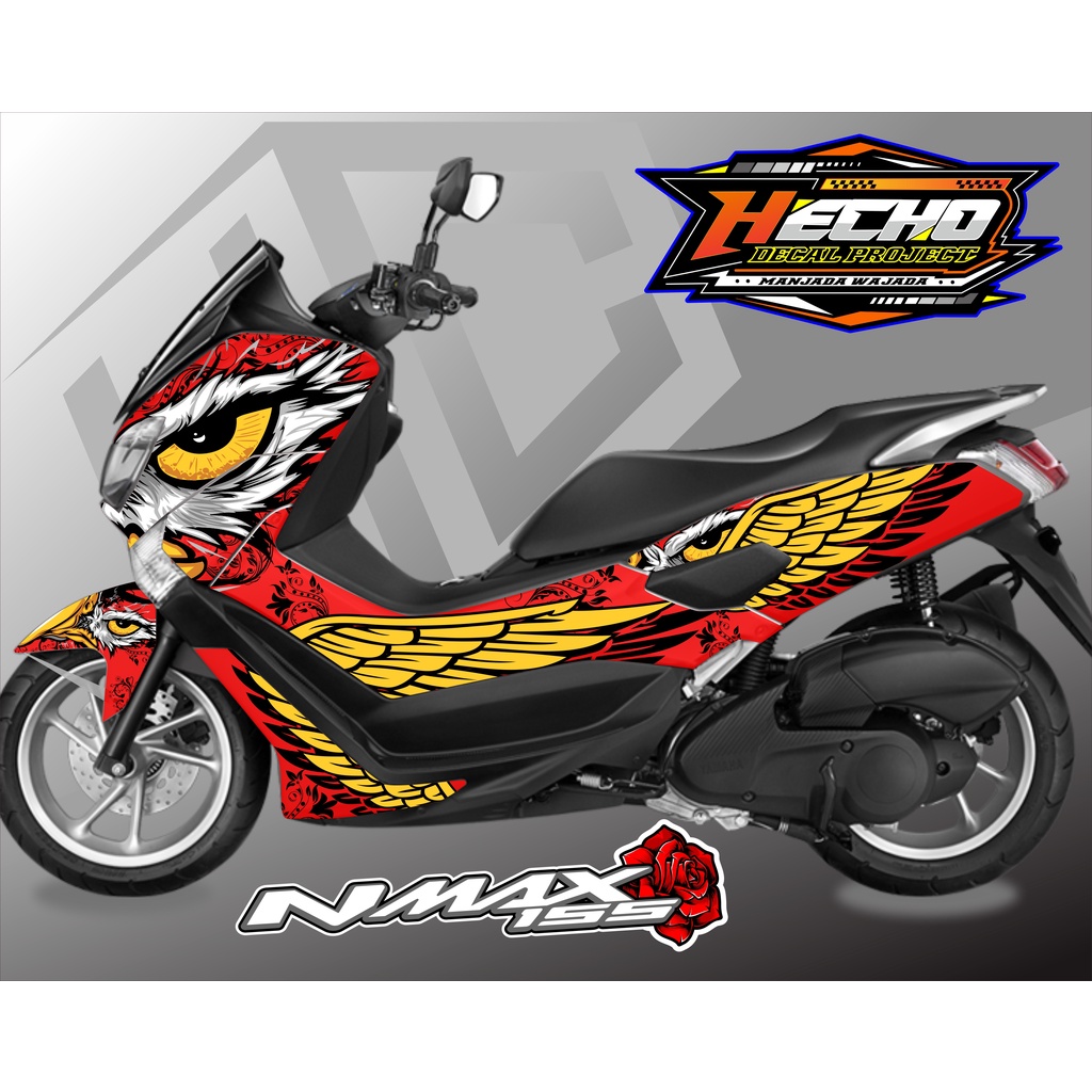DECAL STIKER NMAX OLD STICKER NMAX OLD DEKAL FULL BODY  ELANG MATA SAYANG ELANG