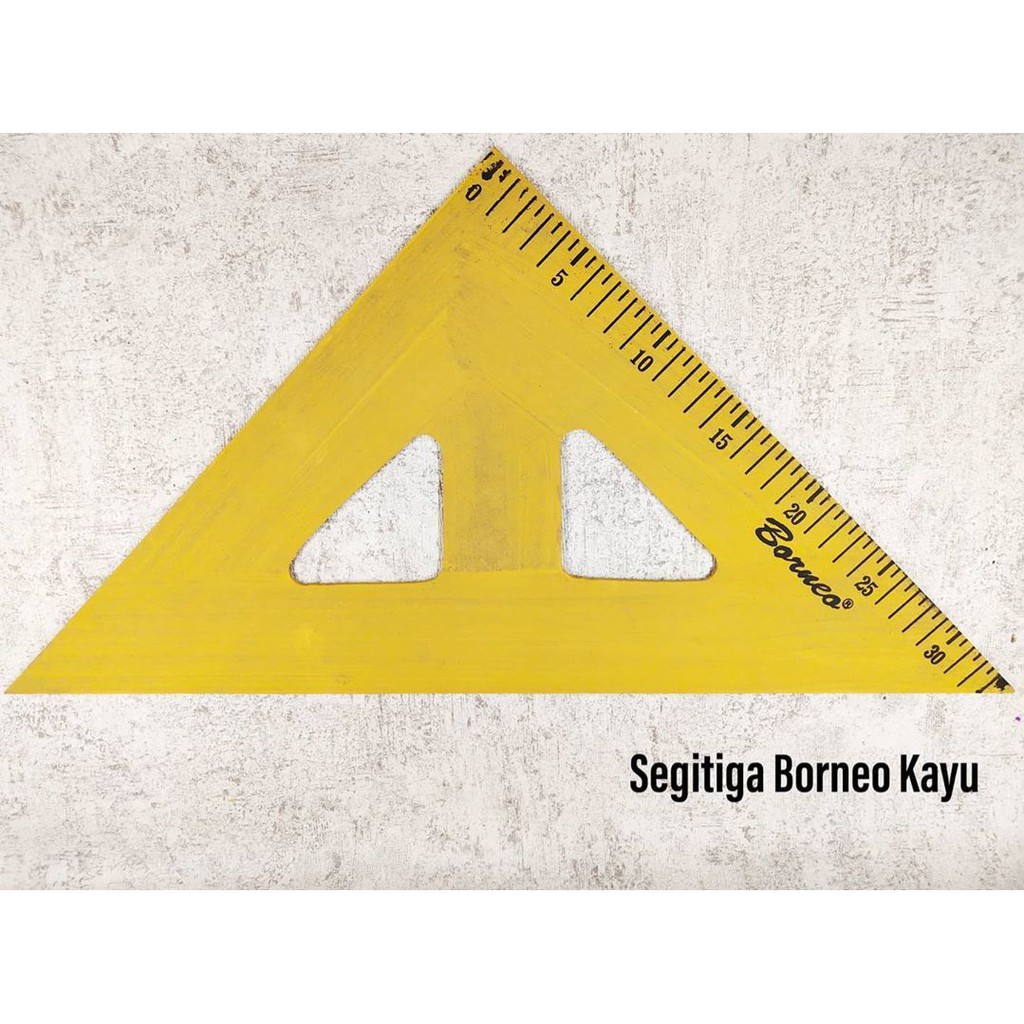 

(PCS) PENGGARIS SEGITIGA BORNEO KAYU