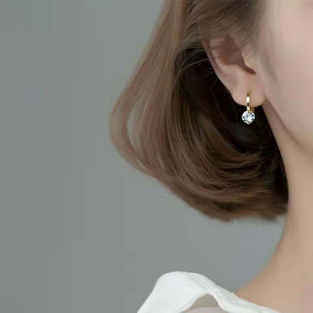 Mxbeauty Anting Hoop Charms Vintage Wanita Geometris Charms Lapis Emas Lady Logam Anting Lingkaran