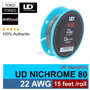 Authentic UD NI80 Wire 22 AWG | 0.65mm | nichrome 80 kawat coil